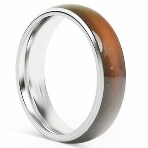 Silver Mood Band Stainless Steel Ring Men Women Unisex Styling